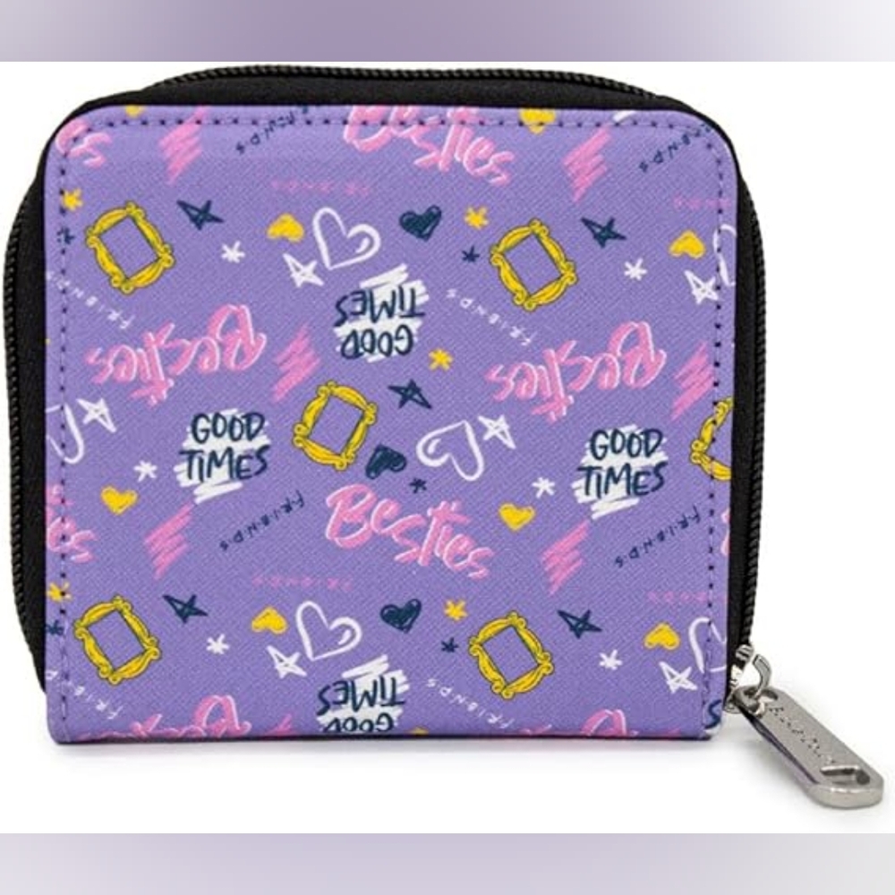 Buckle-Down Friends Purple Wallet with Fun Graphics NWT